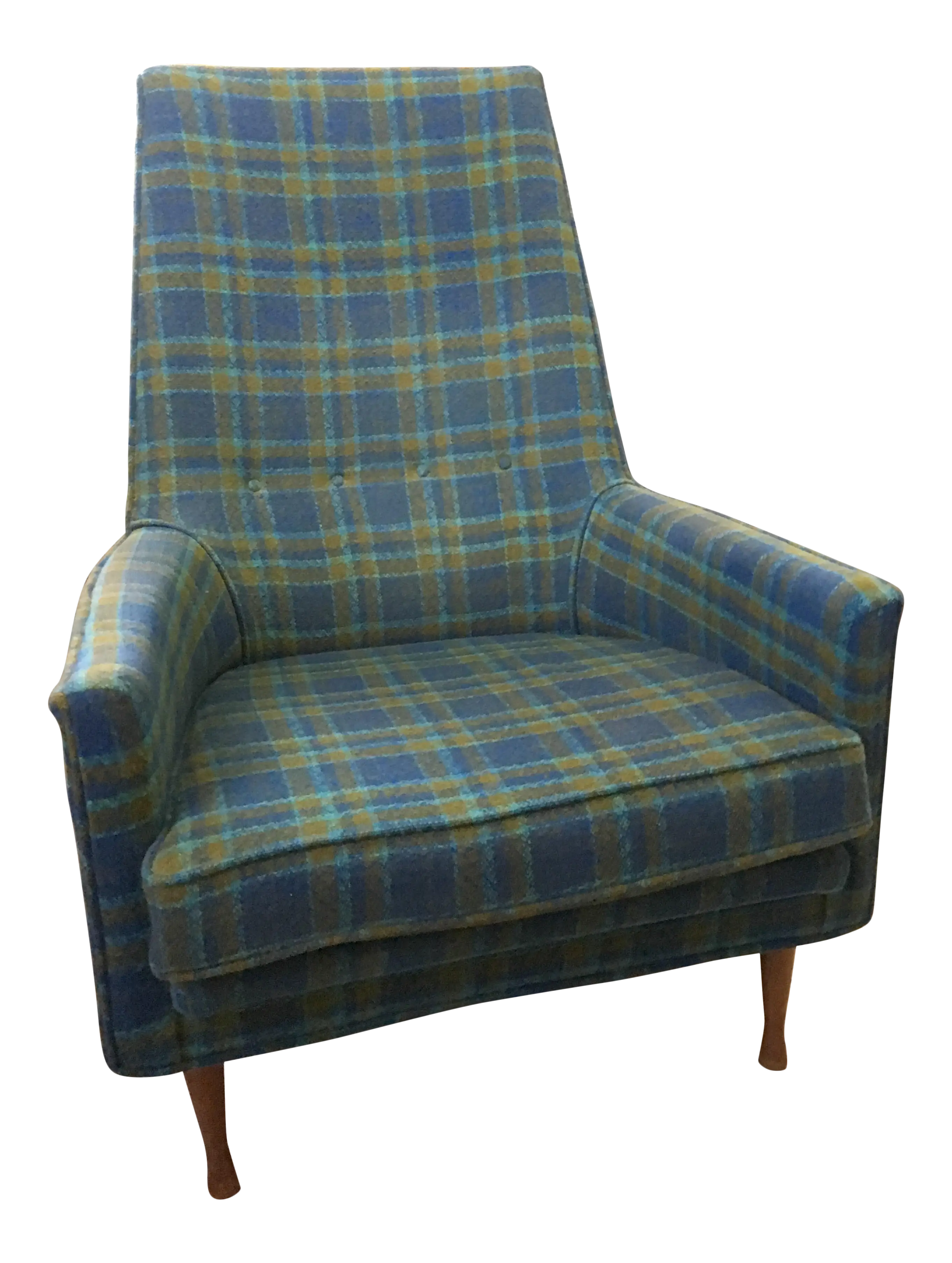 Cozy Plaid Armchair for Relaxation