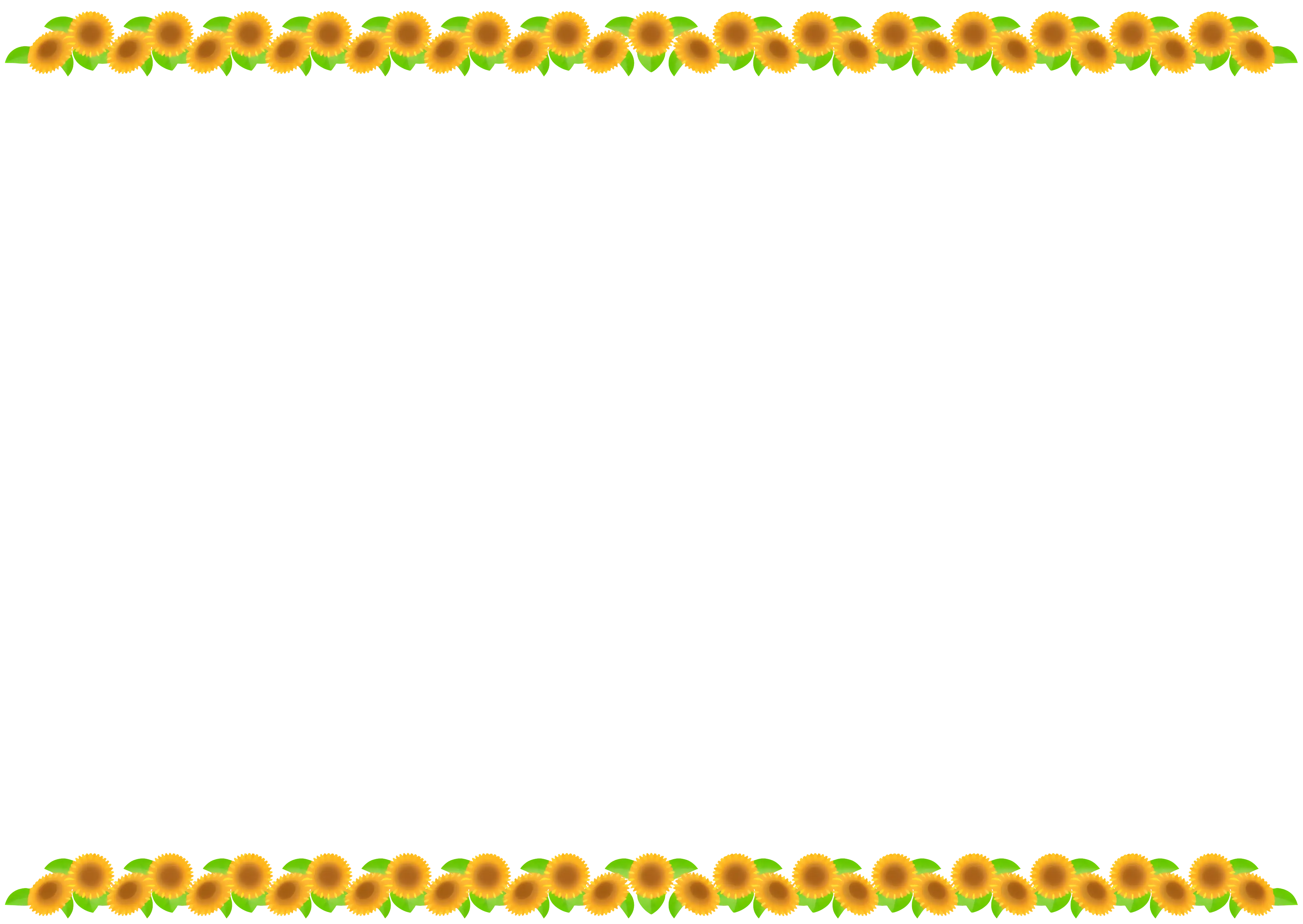 Sunflower Border Decoration