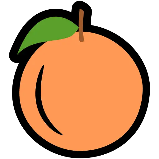 Cartoon Peach Illustration
