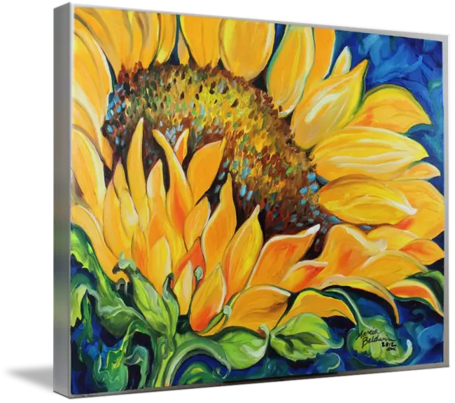 Colorful Sunflower Painting