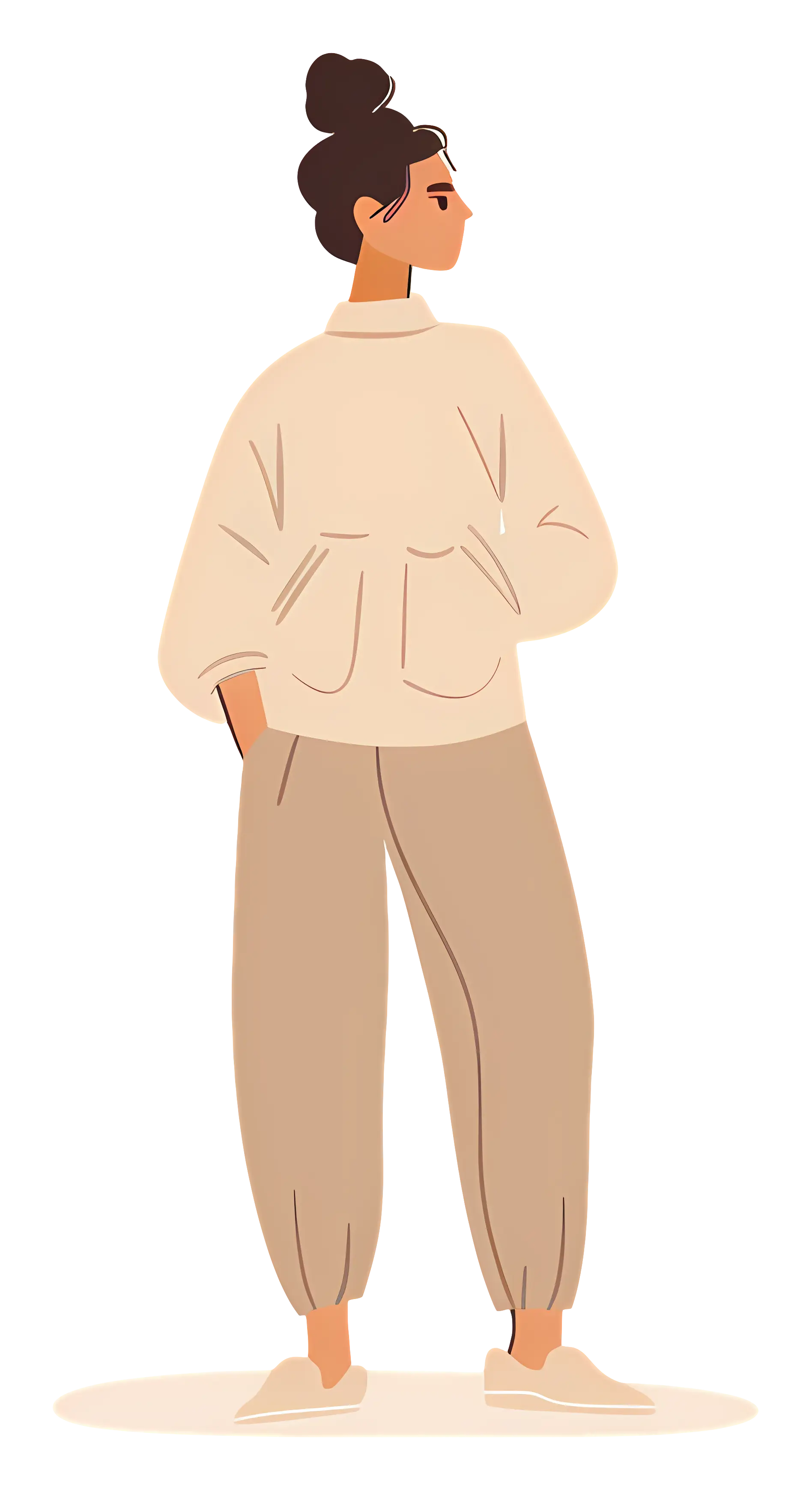 Casual Woman Standing