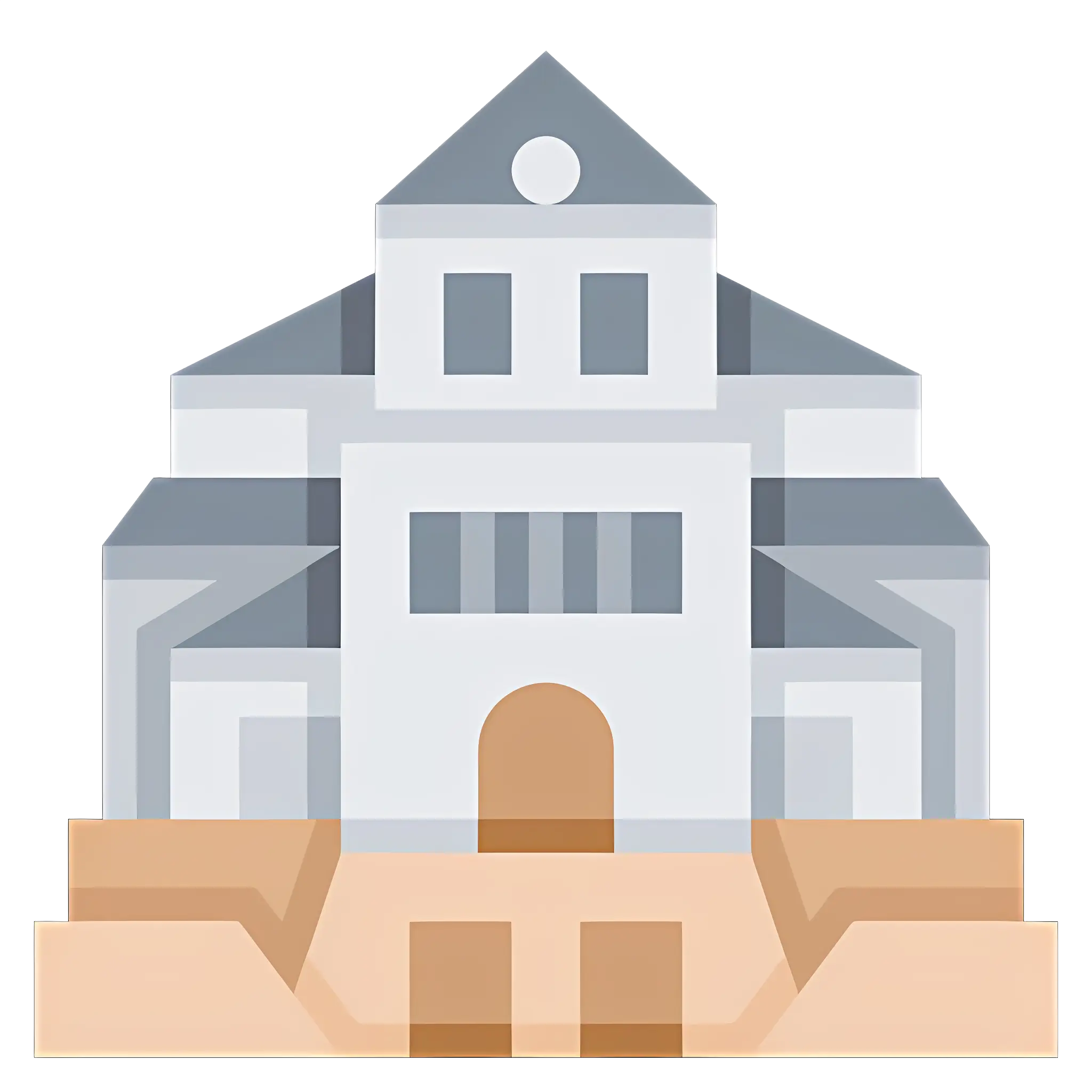 Gray Building Illustration