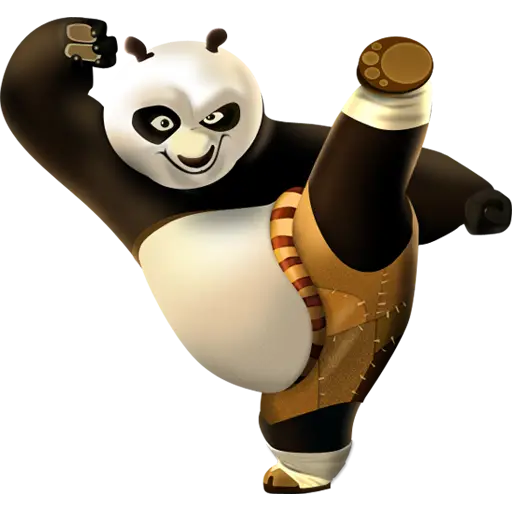 Kung Fu Panda in Action Pose