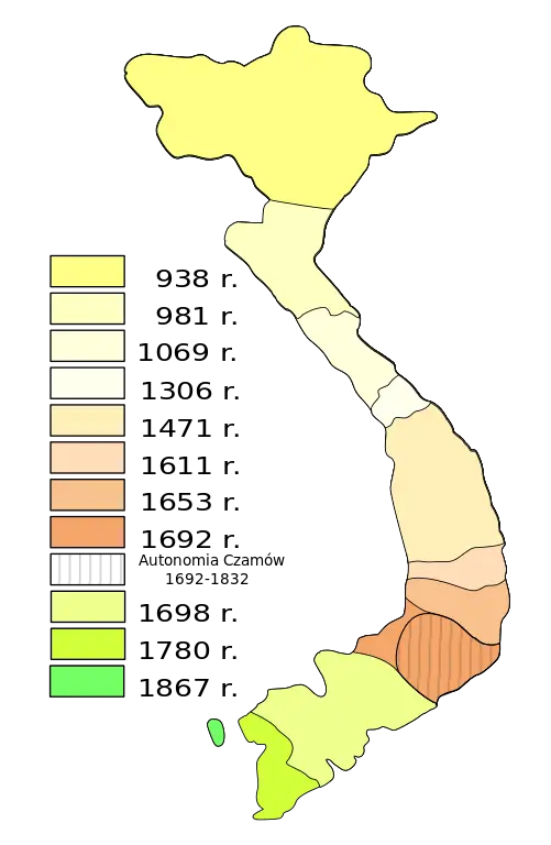 Historical Map of Vietnam