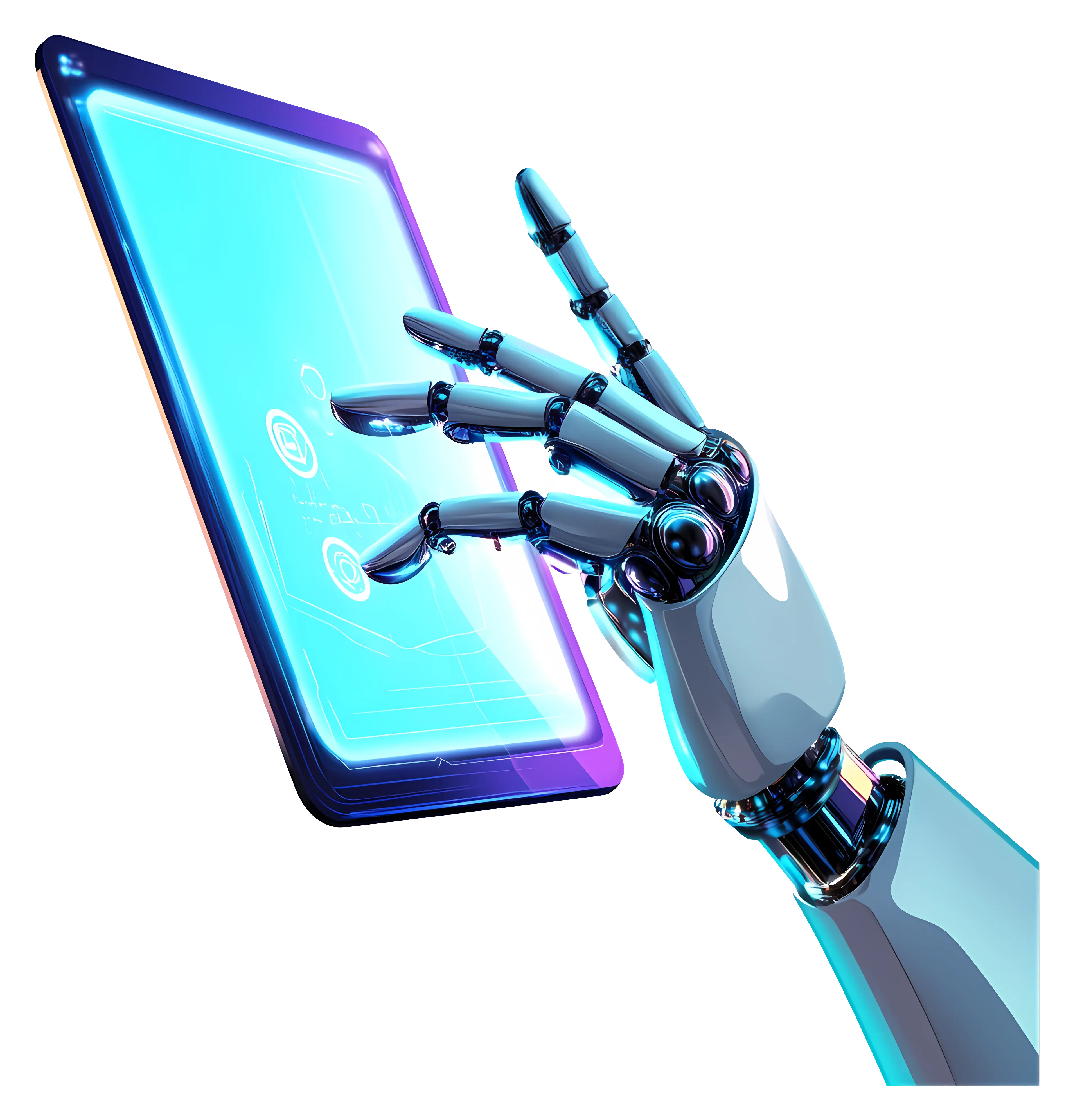Futuristic Robotic Hand Using Tablet