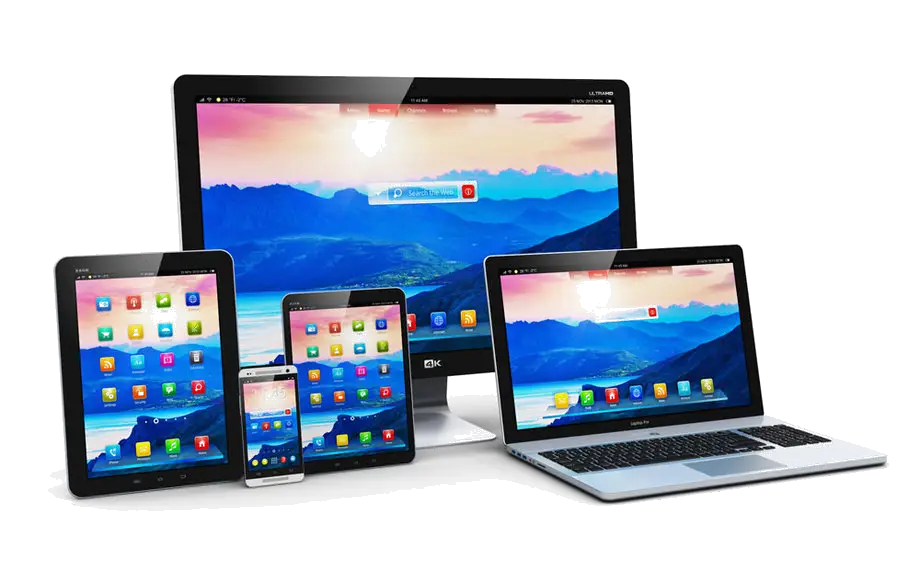 Various Electronic Devices with Screens