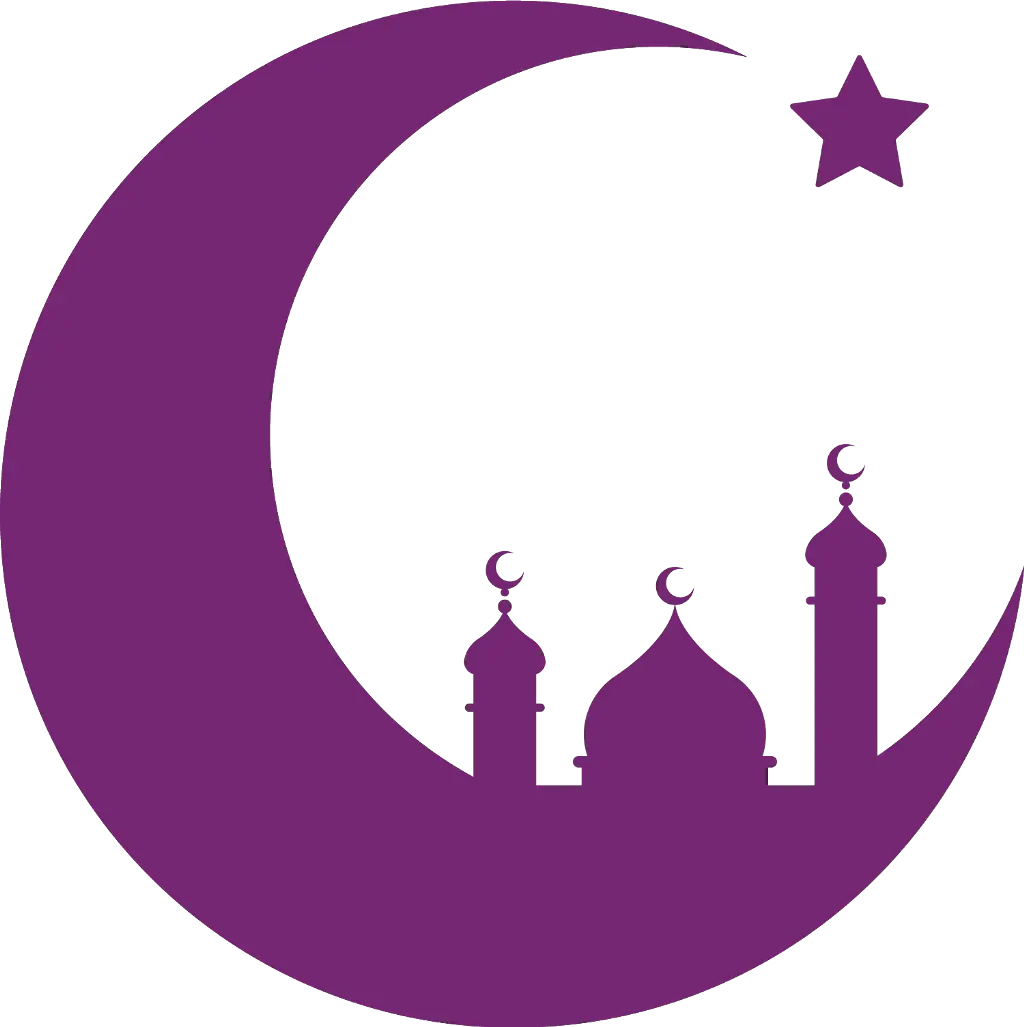 Crescent and Star Religious Design