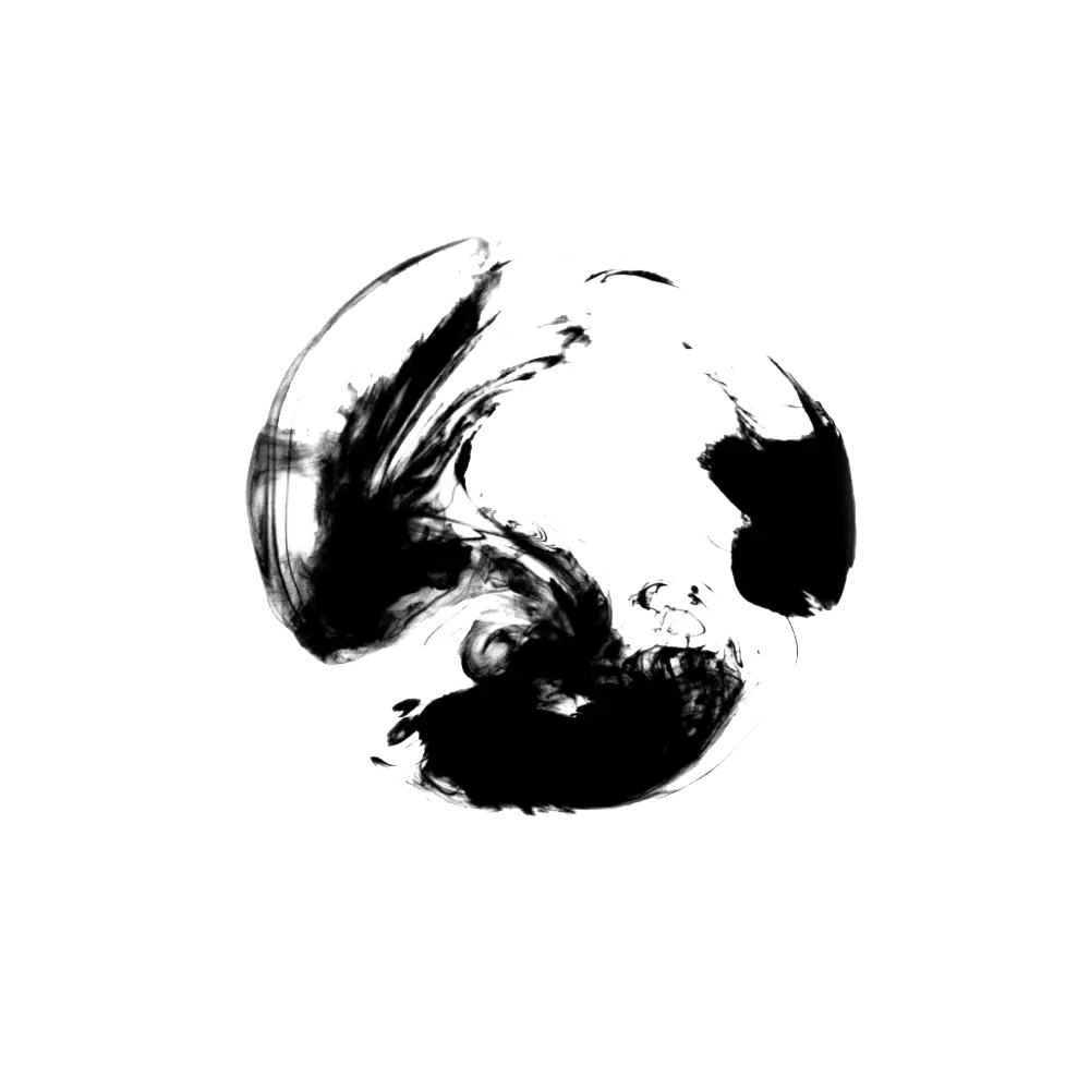 Abstract Black Circle Art