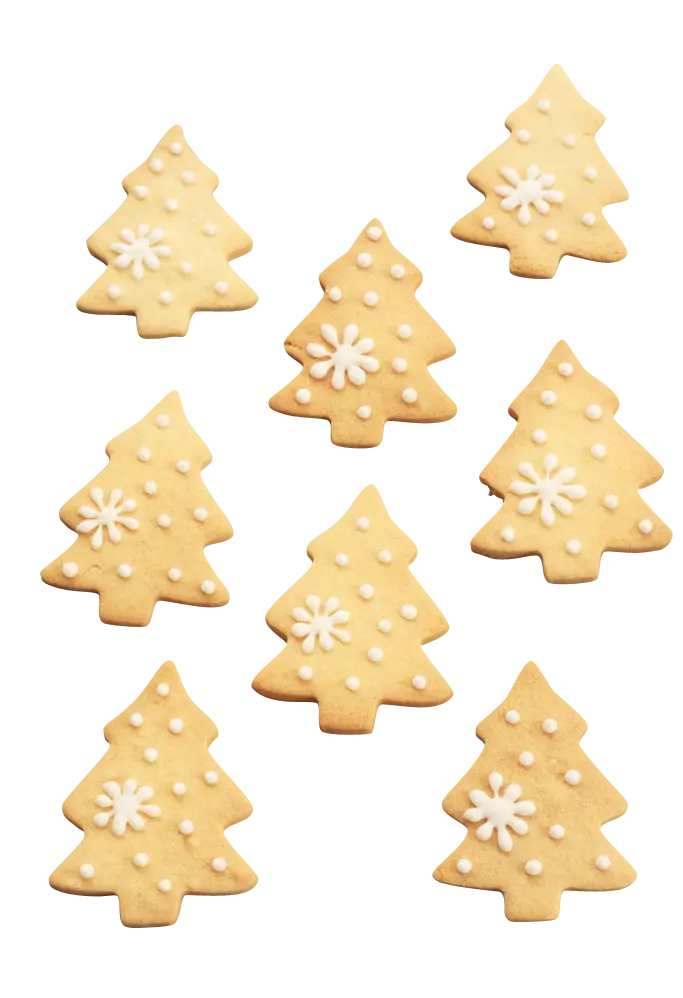 Christmas Tree Shaped Cookies