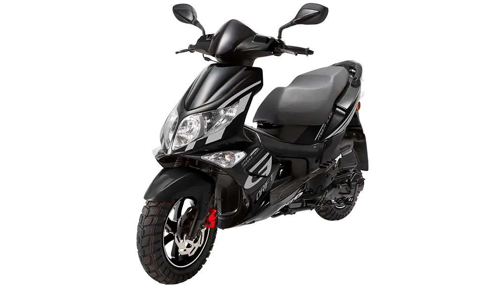 Stylish Black Scooter for City Commutes