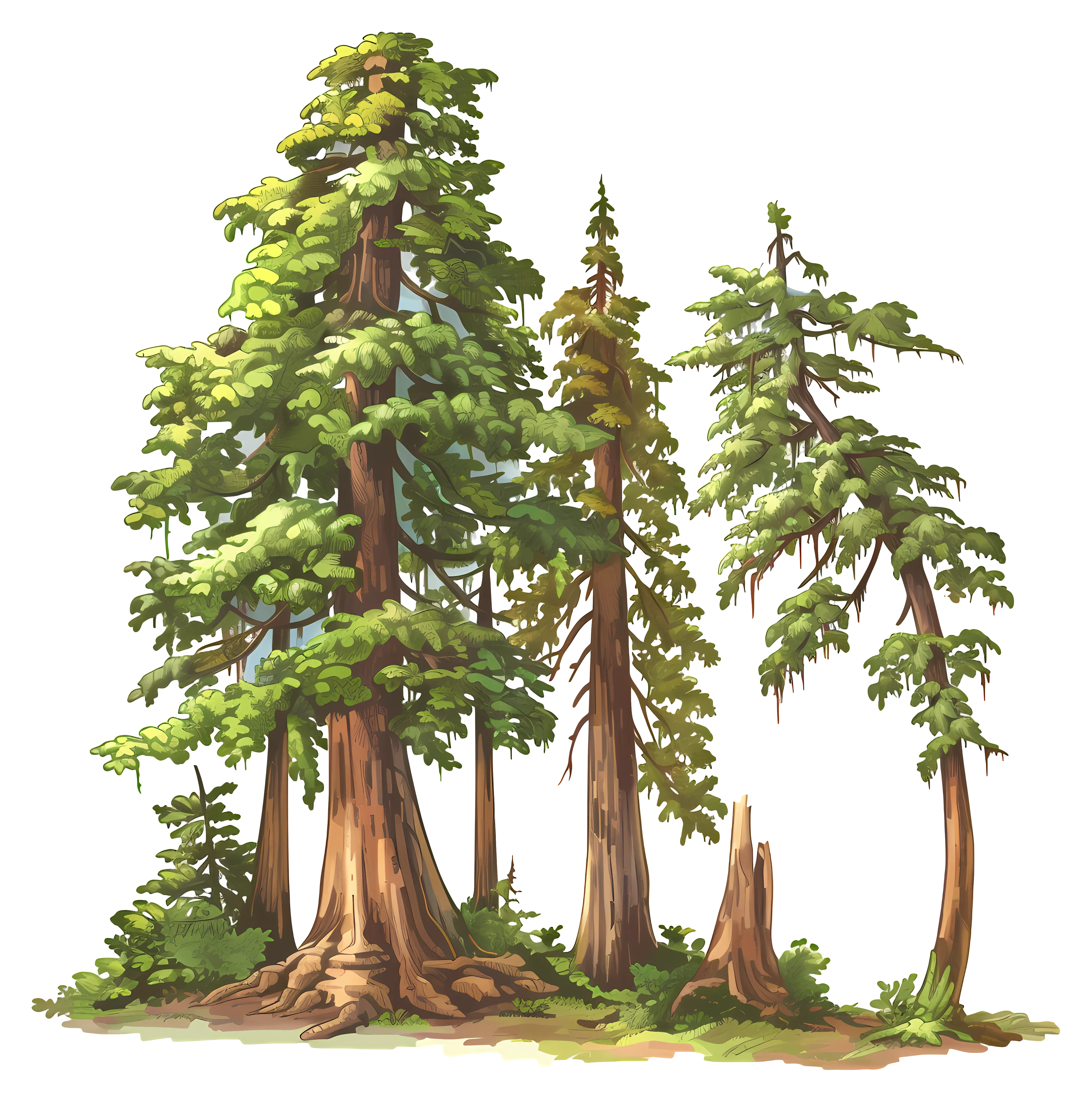 Tree Forest Nature Illustration