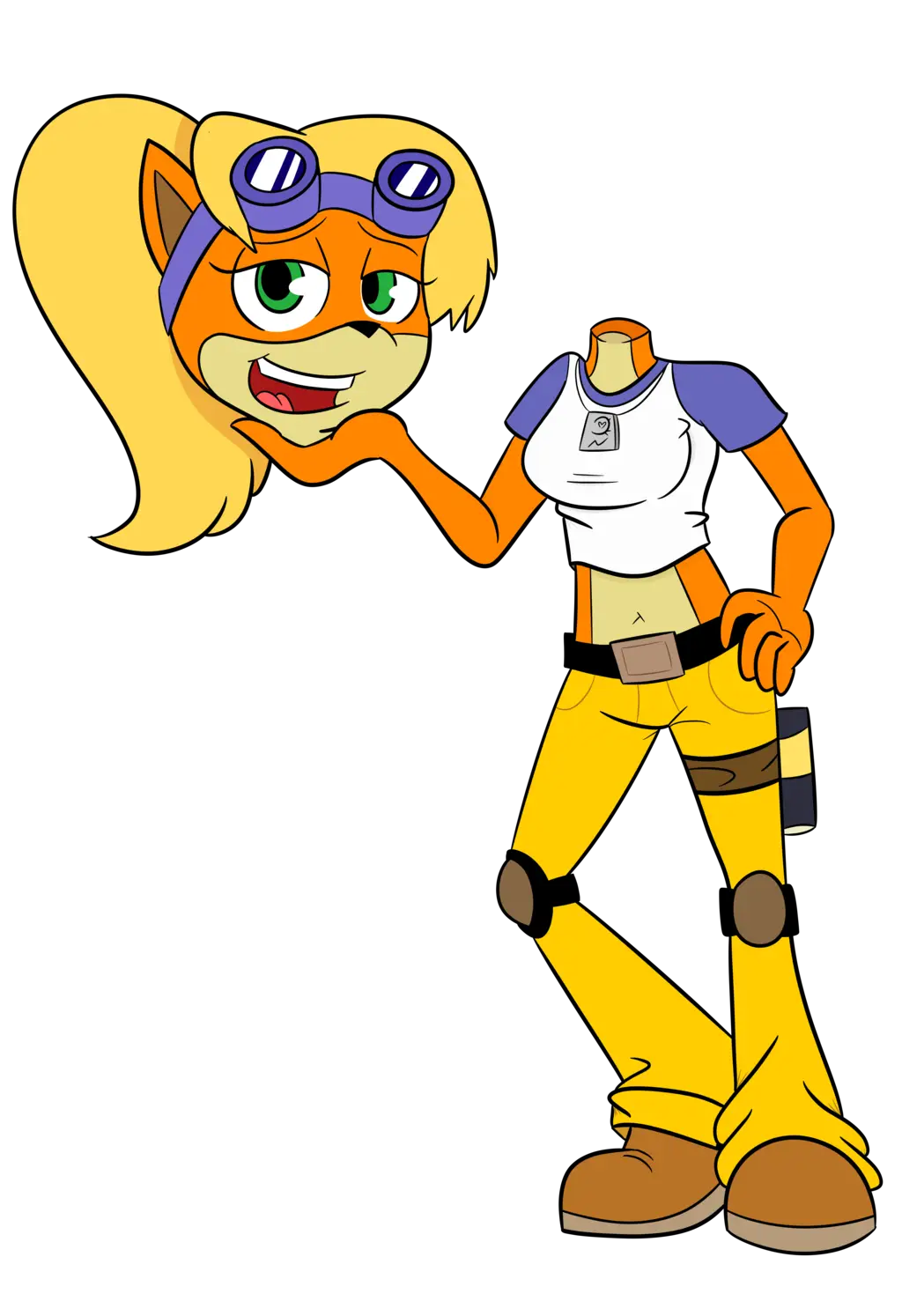 Cartoon Character Holding Own Head