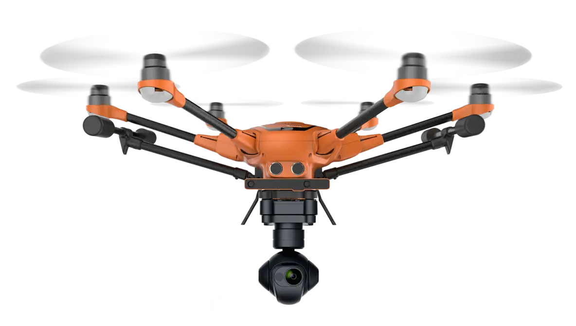 Orange Camera Drone for Aerial Photography