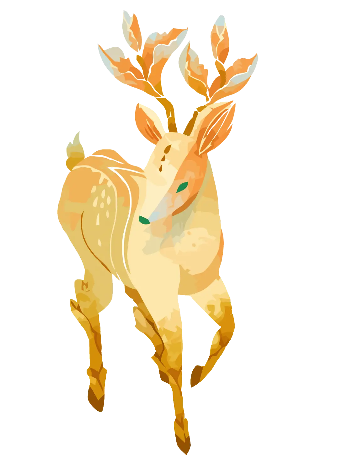 Cute Cartoon Deer Design