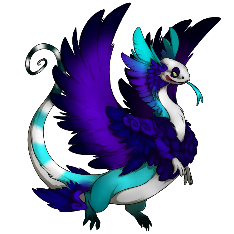 Colorful Mythical Dragon Art