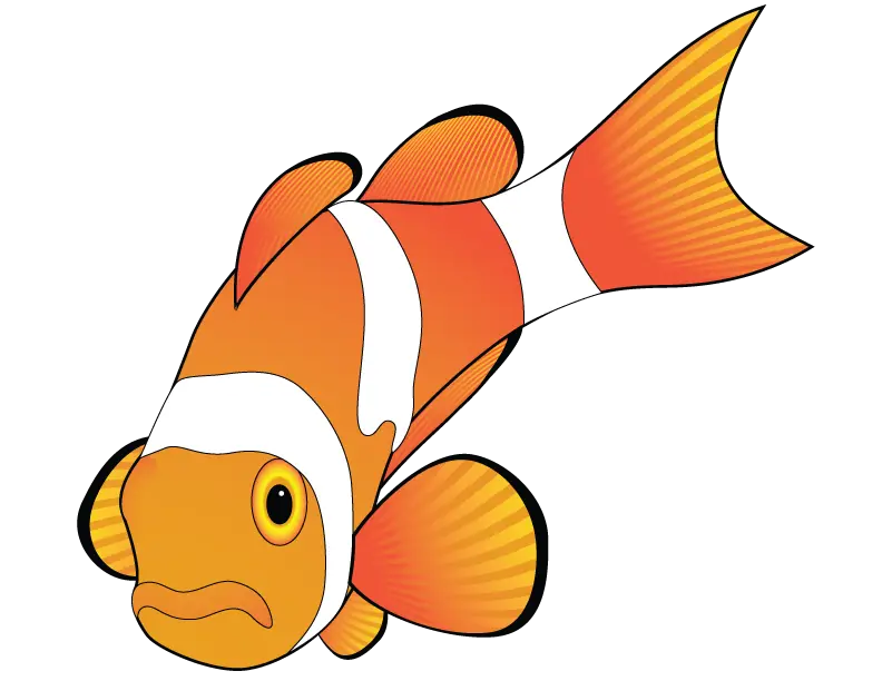 Clownfish Illustration in Vibrant Colors