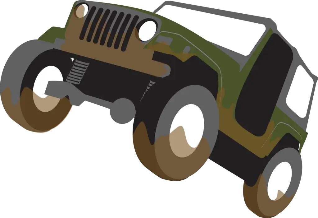 Camouflage Jeep Illustration for Adventure Concept