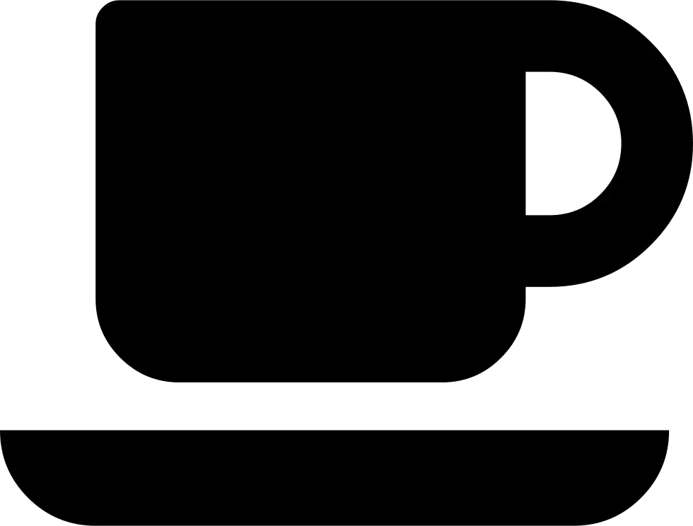 Cup Silhouette Icon in Black