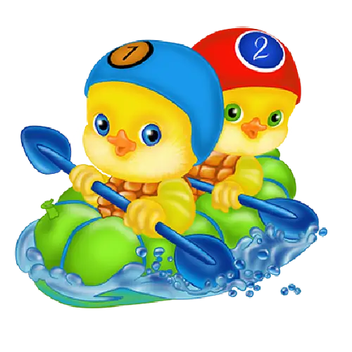 Cute Ducks Rafting Adventure