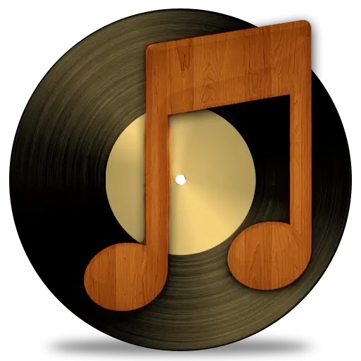 Vinyl Record with Music Note