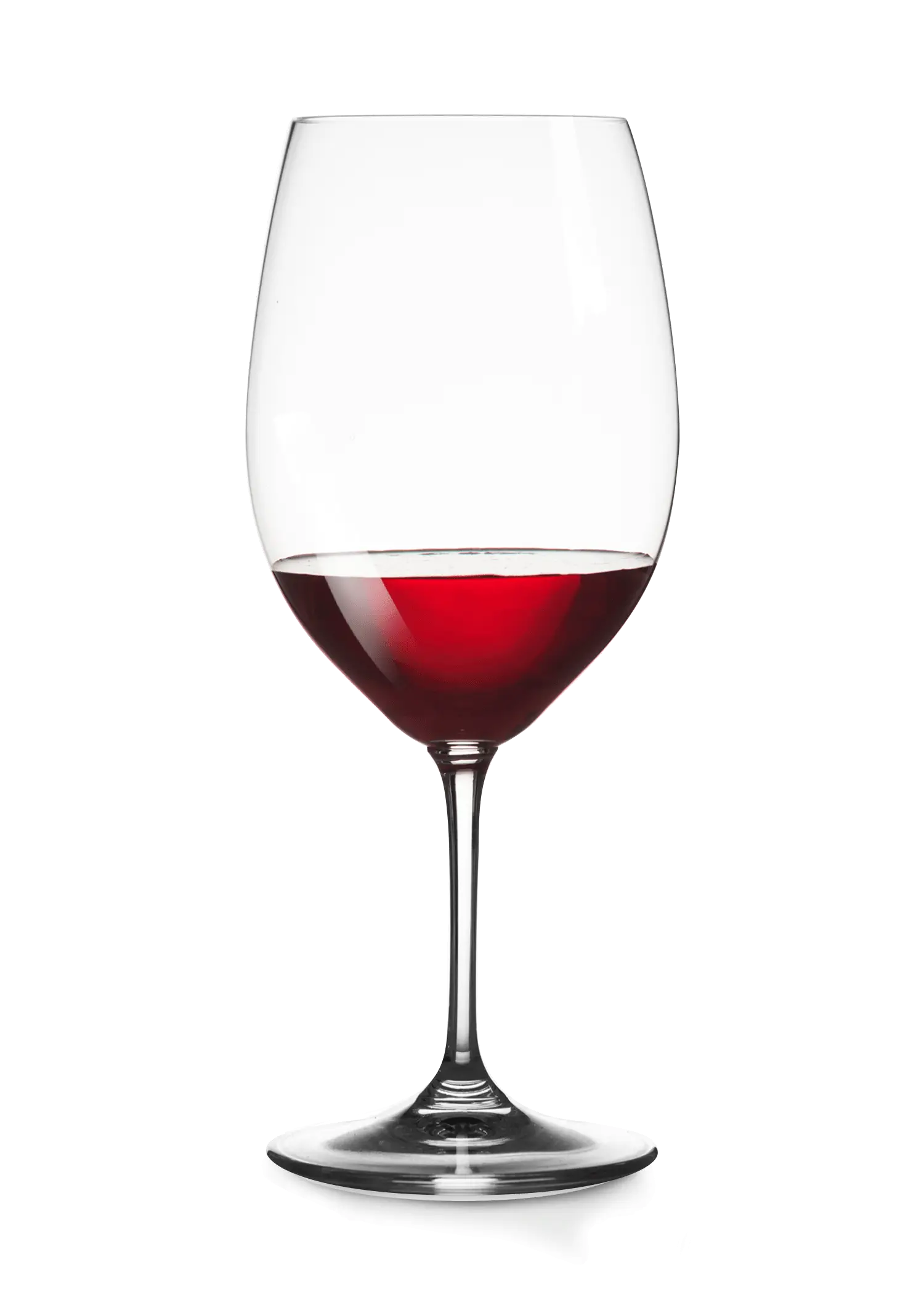 Elegant Wine Glass with Red Wine