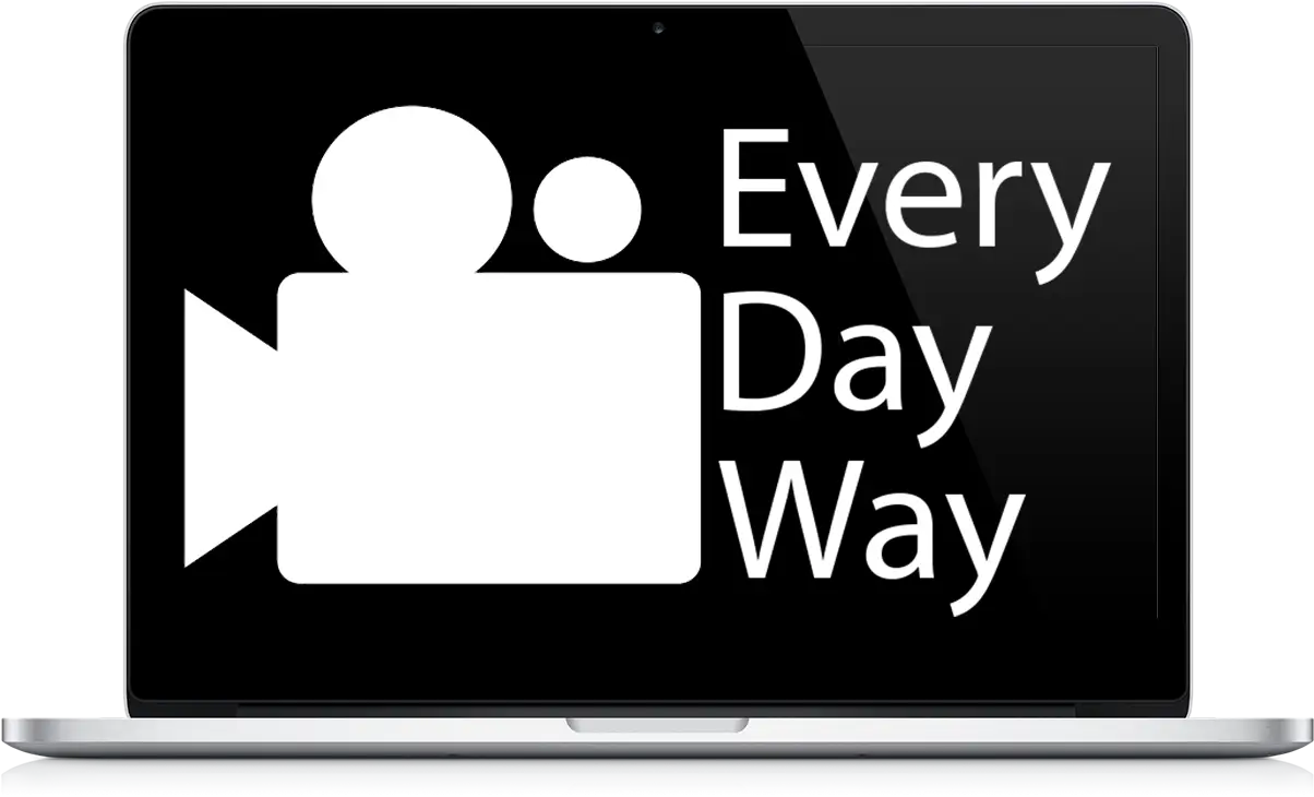 Laptop with Everyday Way Text