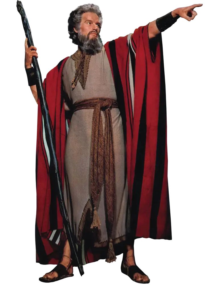 Man with Staff in Historical Costume