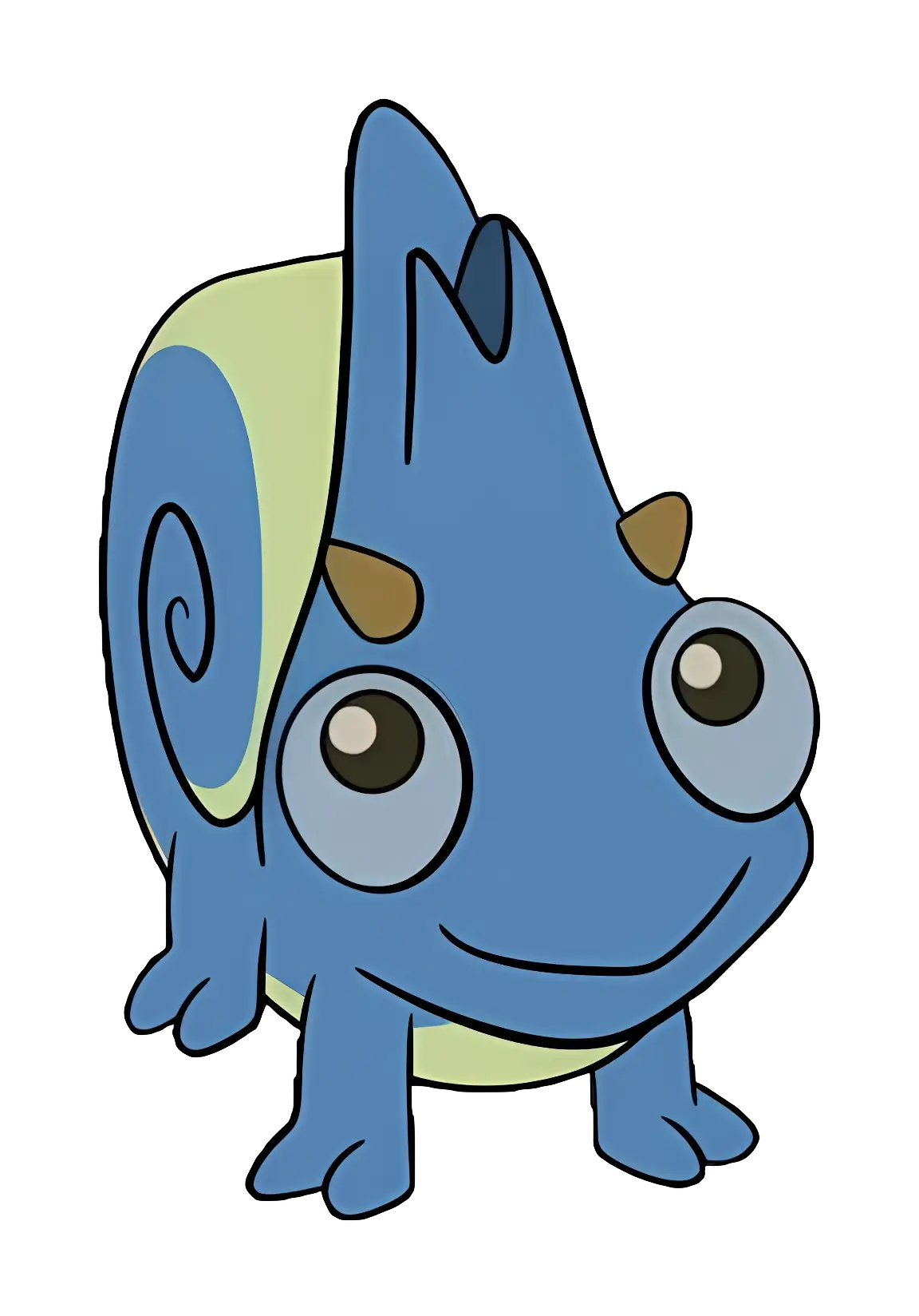 Cartoon Blue Chameleon