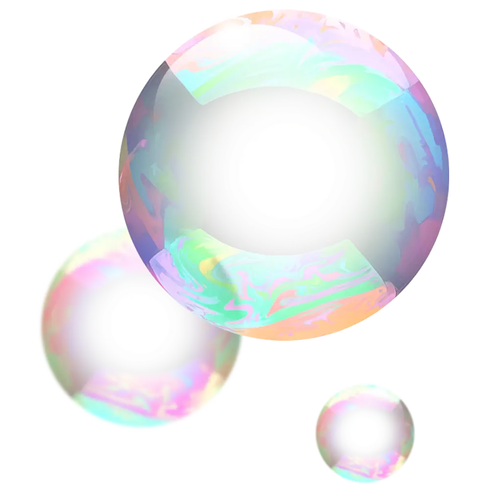 Iridescent Soap Bubbles Illustration