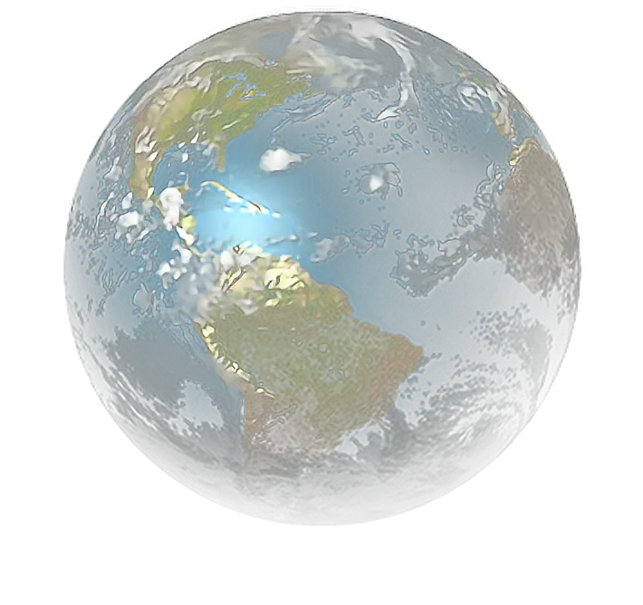 Planet Earth Illustration Highlighting Geography