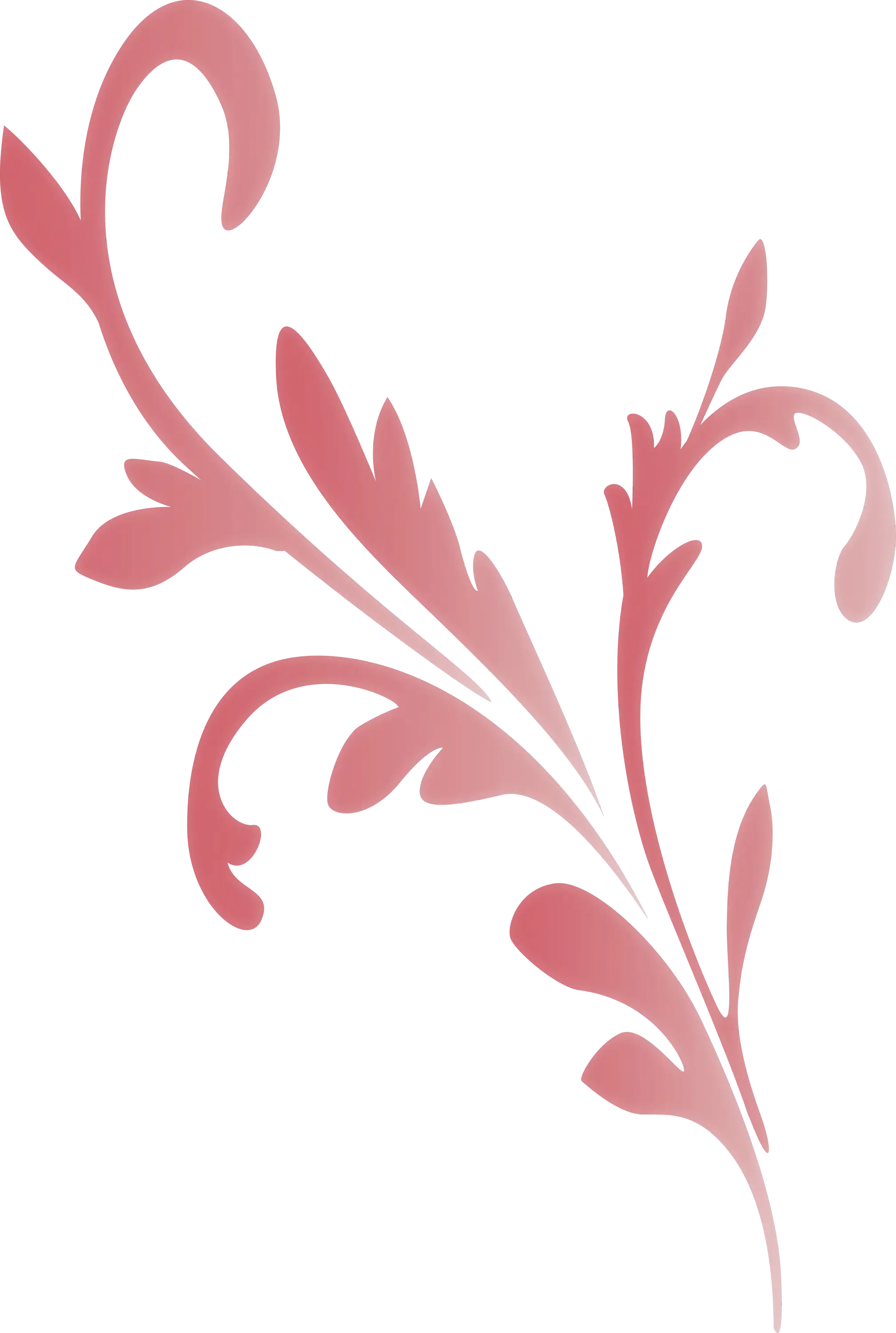 Pink Themed Decorative Floral Branch