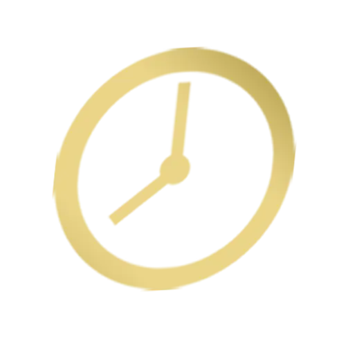Golden Minimalist Clock Illustration