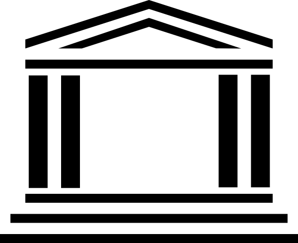 Temple Icon in Black Design
