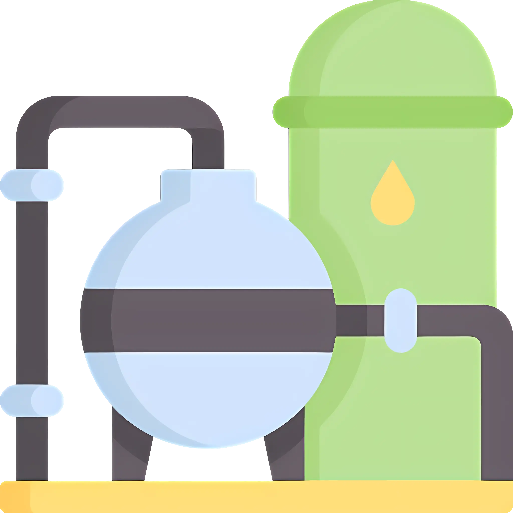 Green and Blue Water Tank