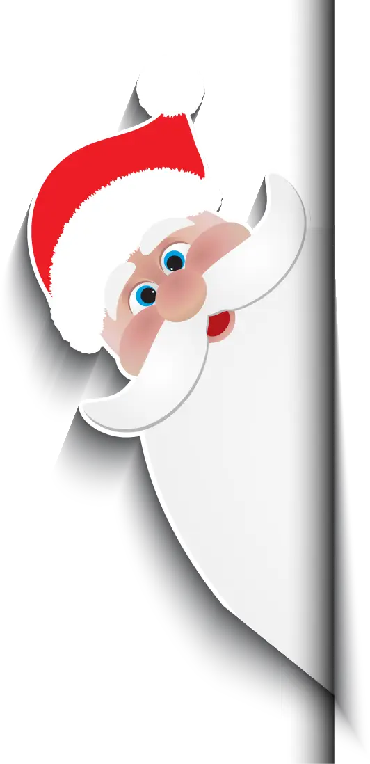 Santa Claus Peeking