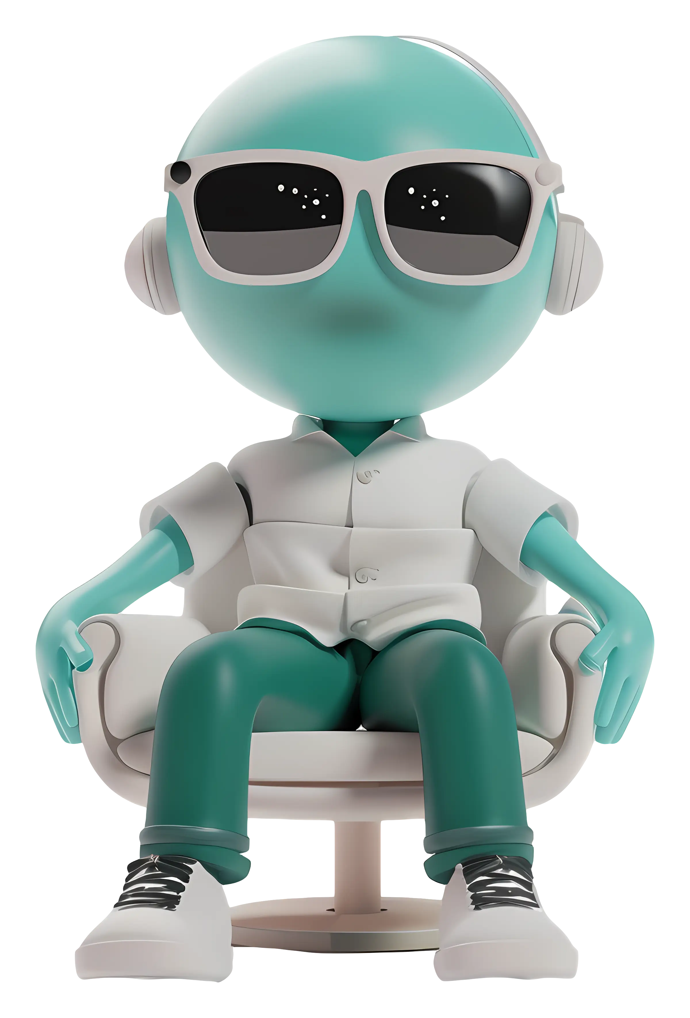 Cool Character Sitting on Chair