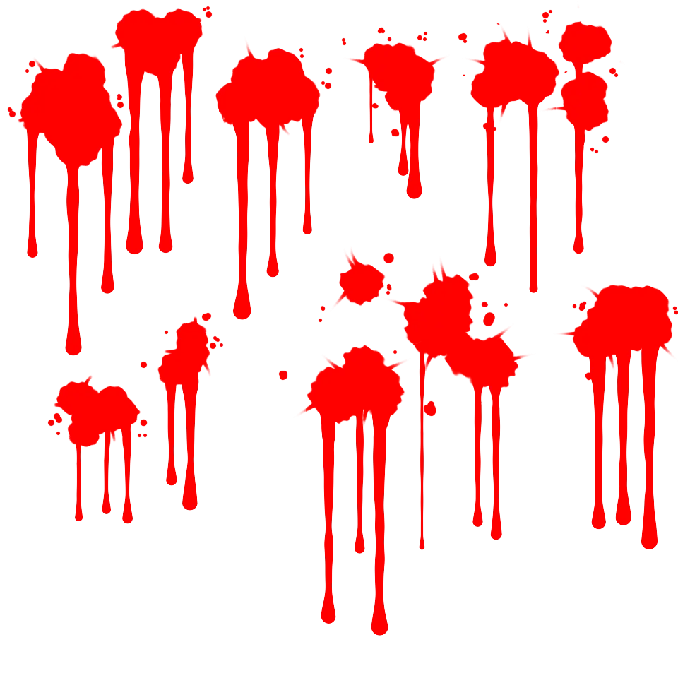 Red Blood Splatter Graphic