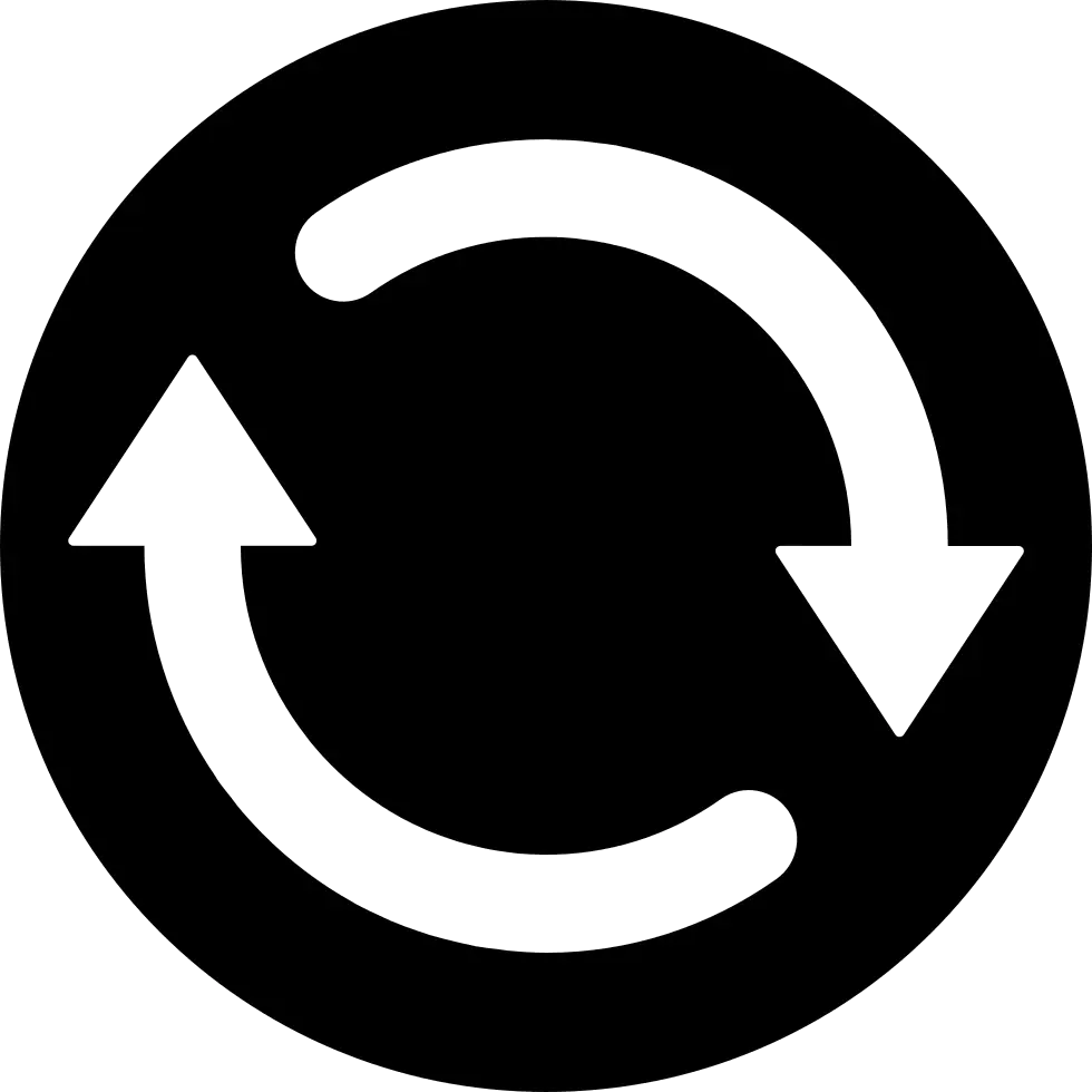 Refresh Icon with Rotational Arrows