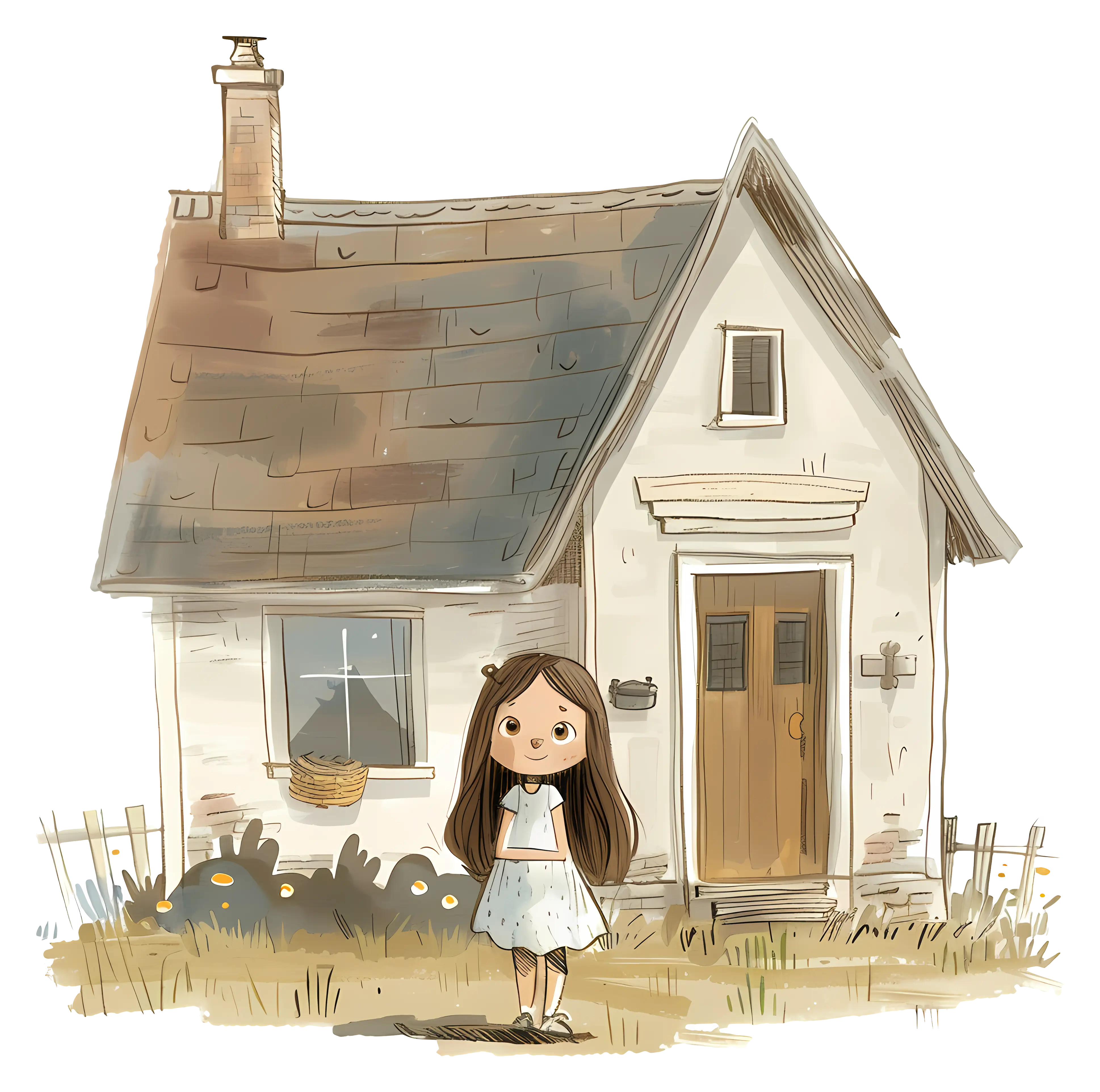 Small cute doodle house