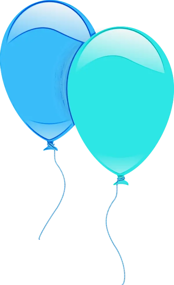 Blue Balloons for Celebration Illustration