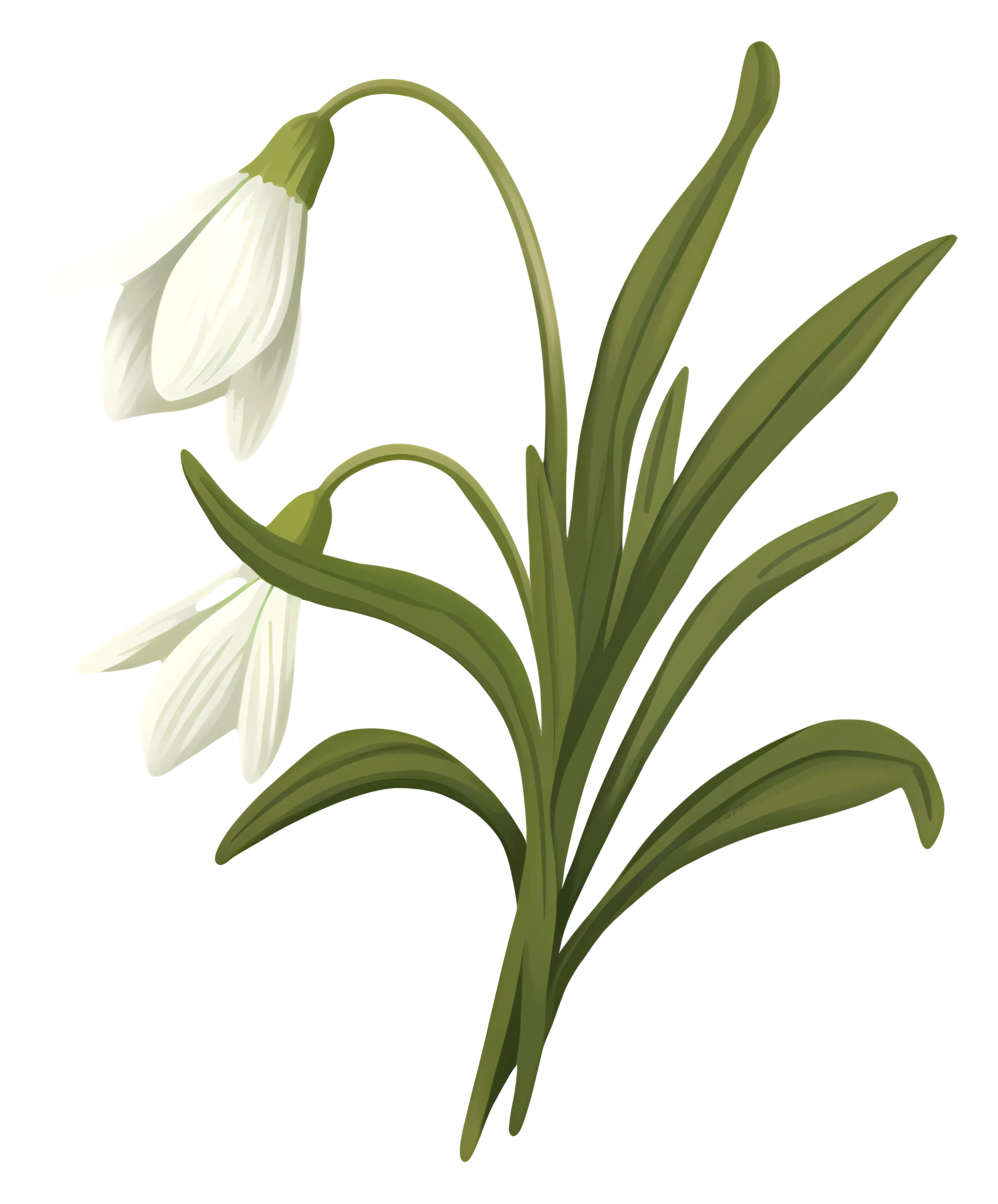 Snowdrop Blossoms Representation in Art