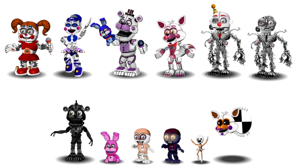 Animatronic Characters from Five Nights at Freddy&#039;s