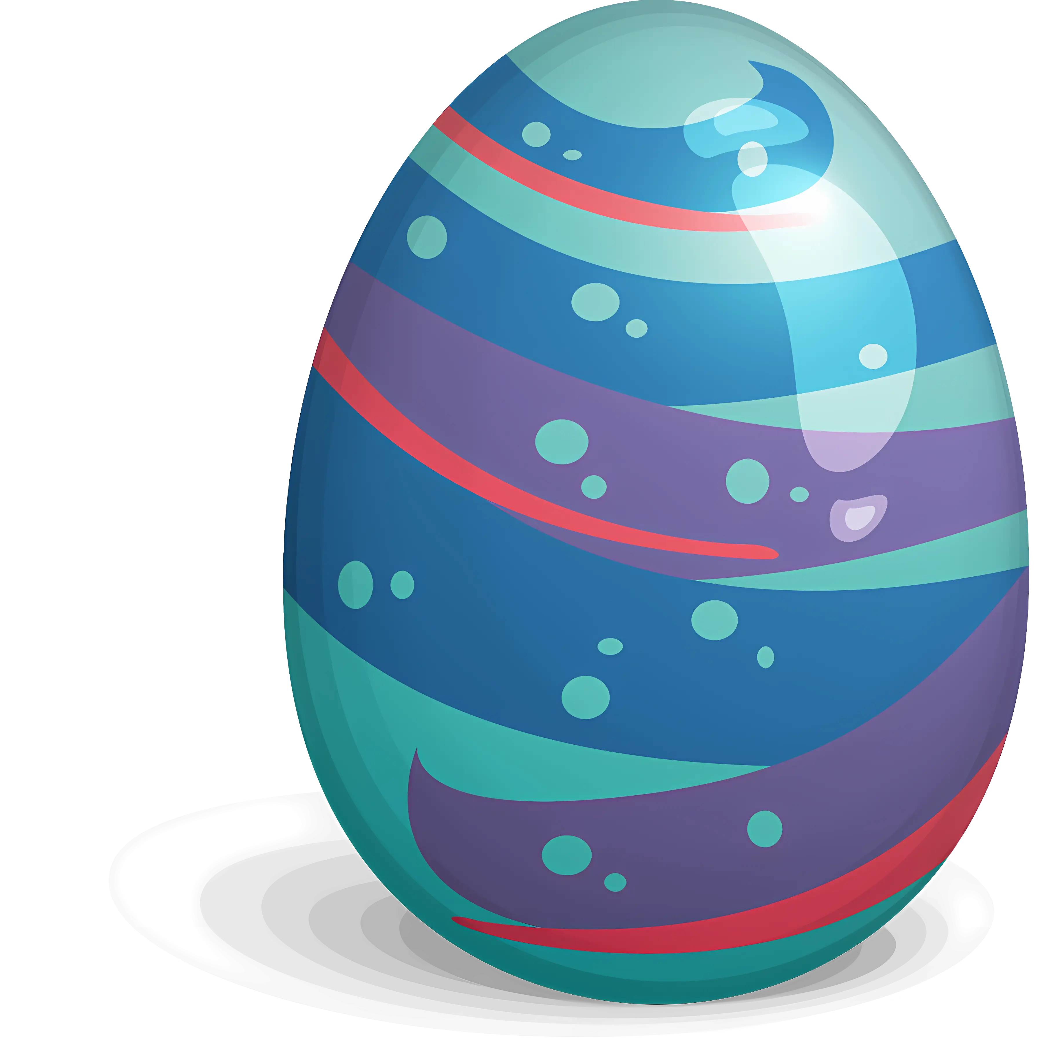Colorful Decorative Easter Egg