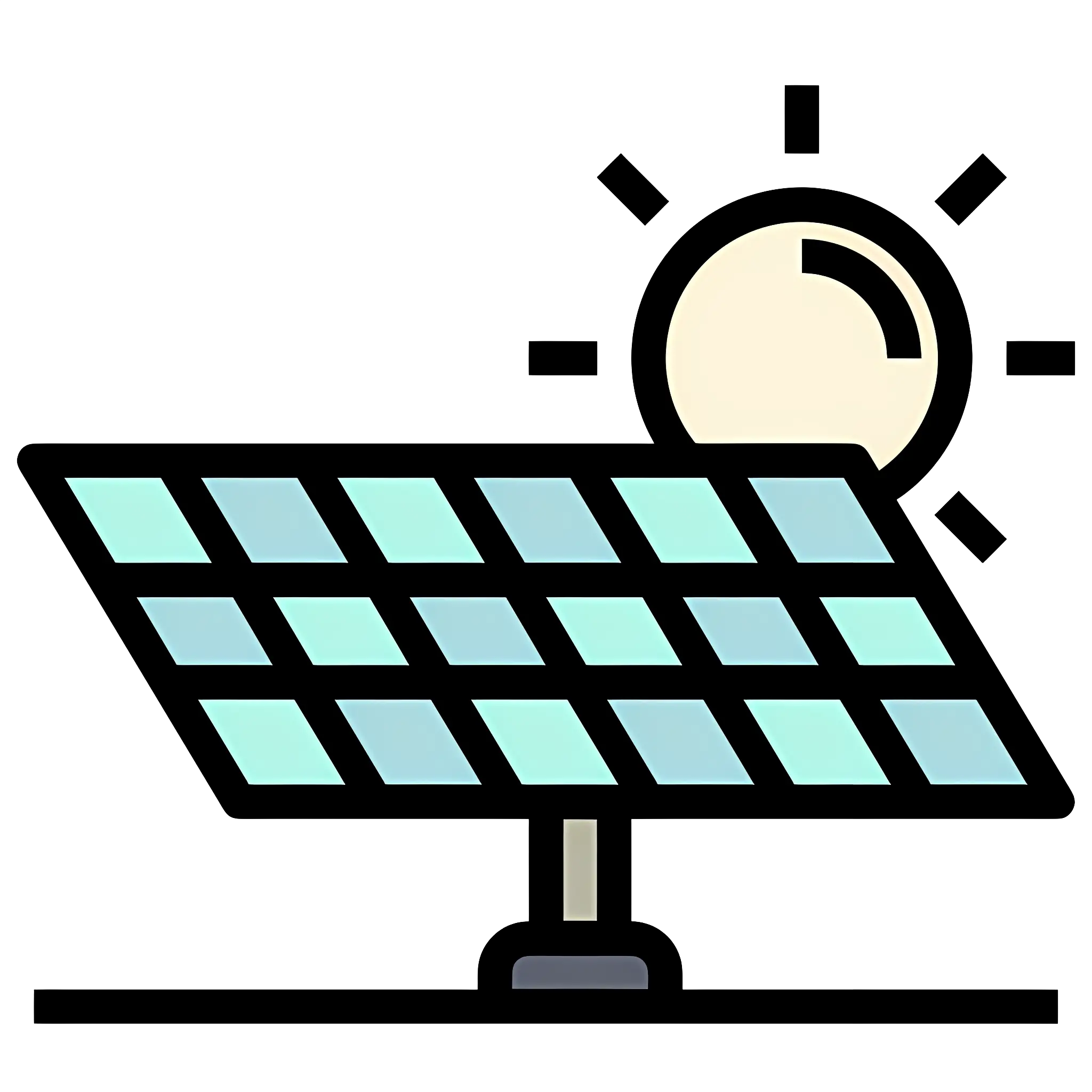 Solar Panel Illustrating Renewable Energy