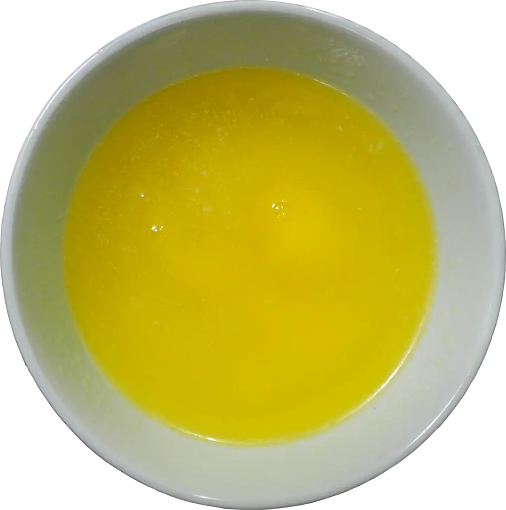 Bowl of Yellow Liquid
