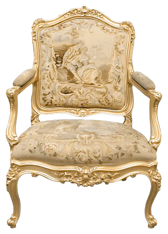 Antique Chair with Ornate Design