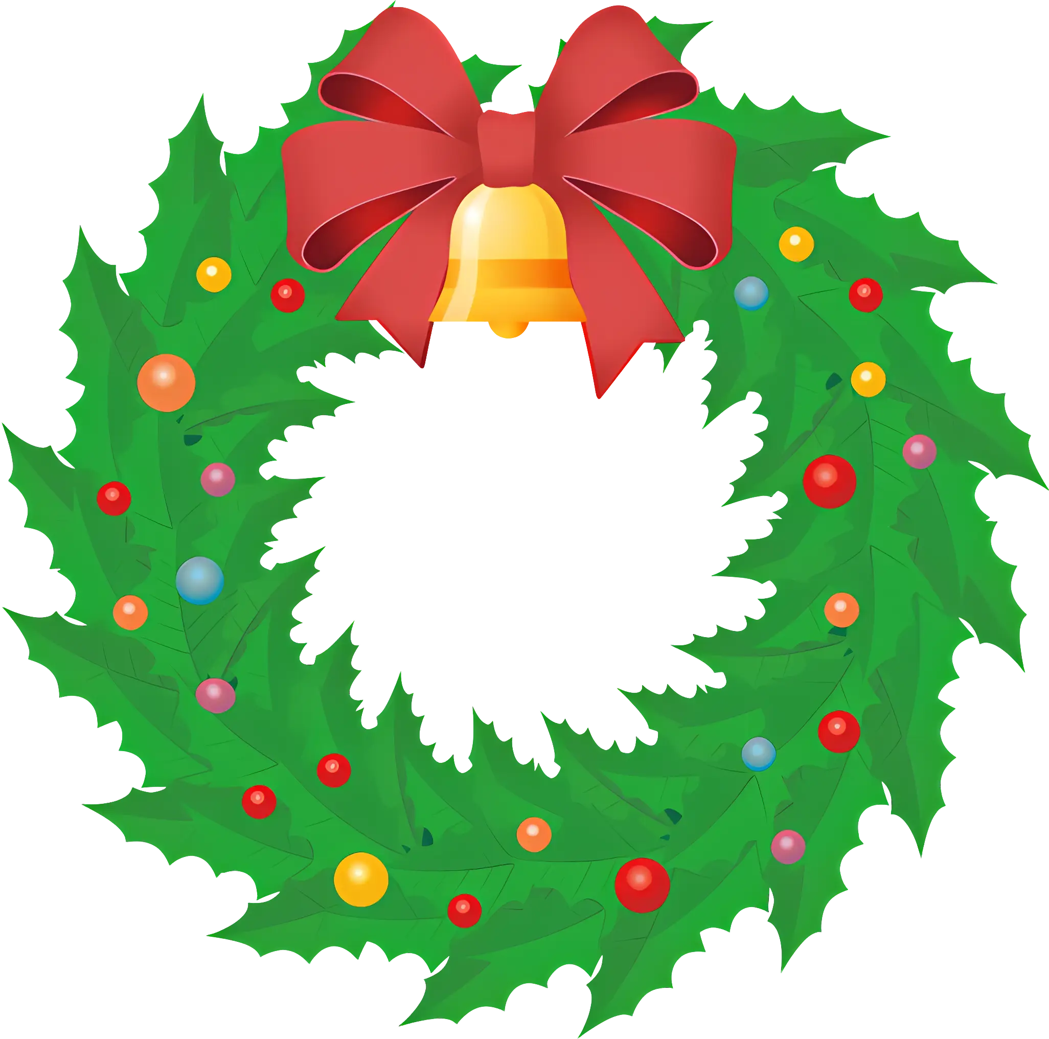 Christmas Wreath with Festive Ornaments