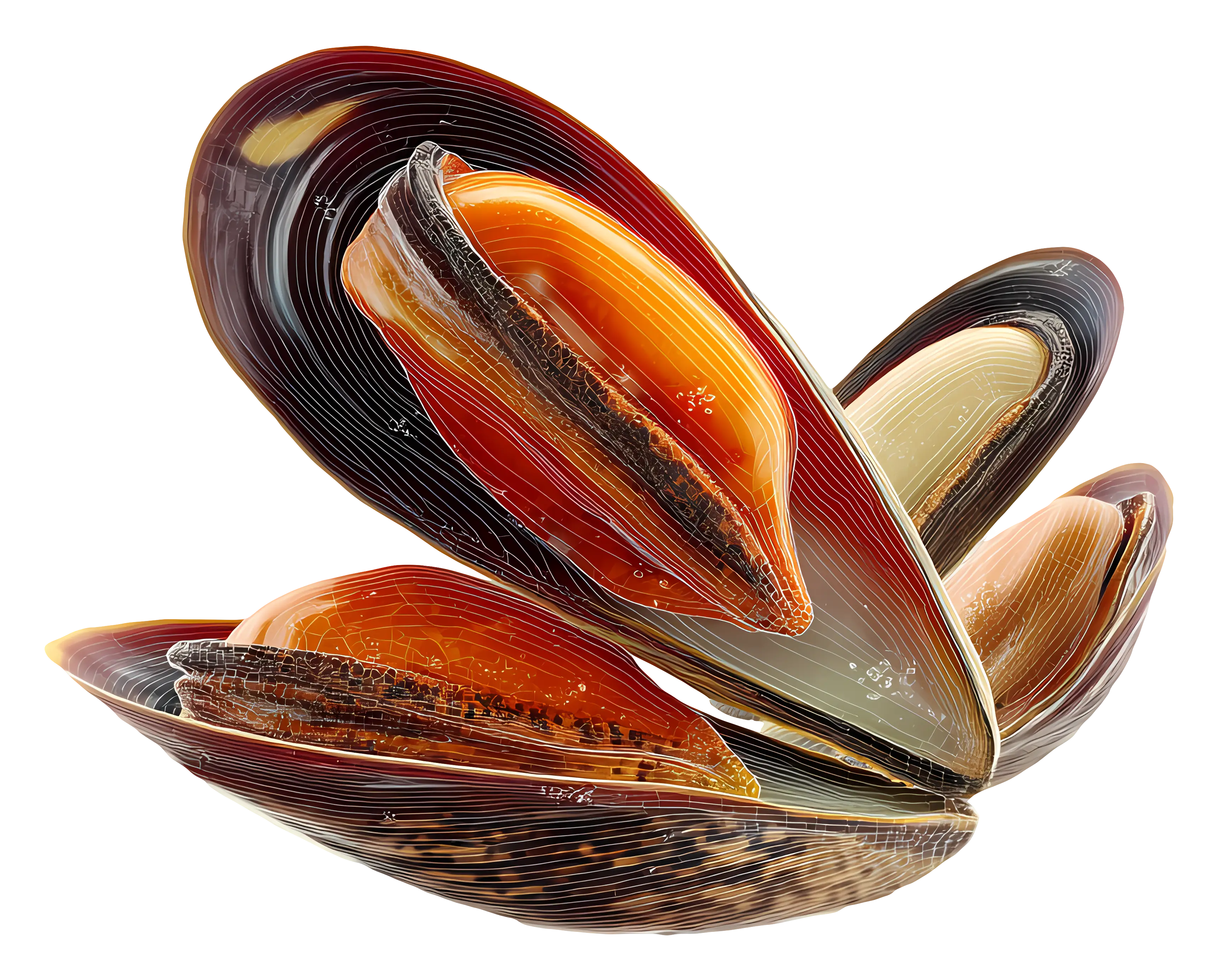 Colorful Mussels in Artistic Style