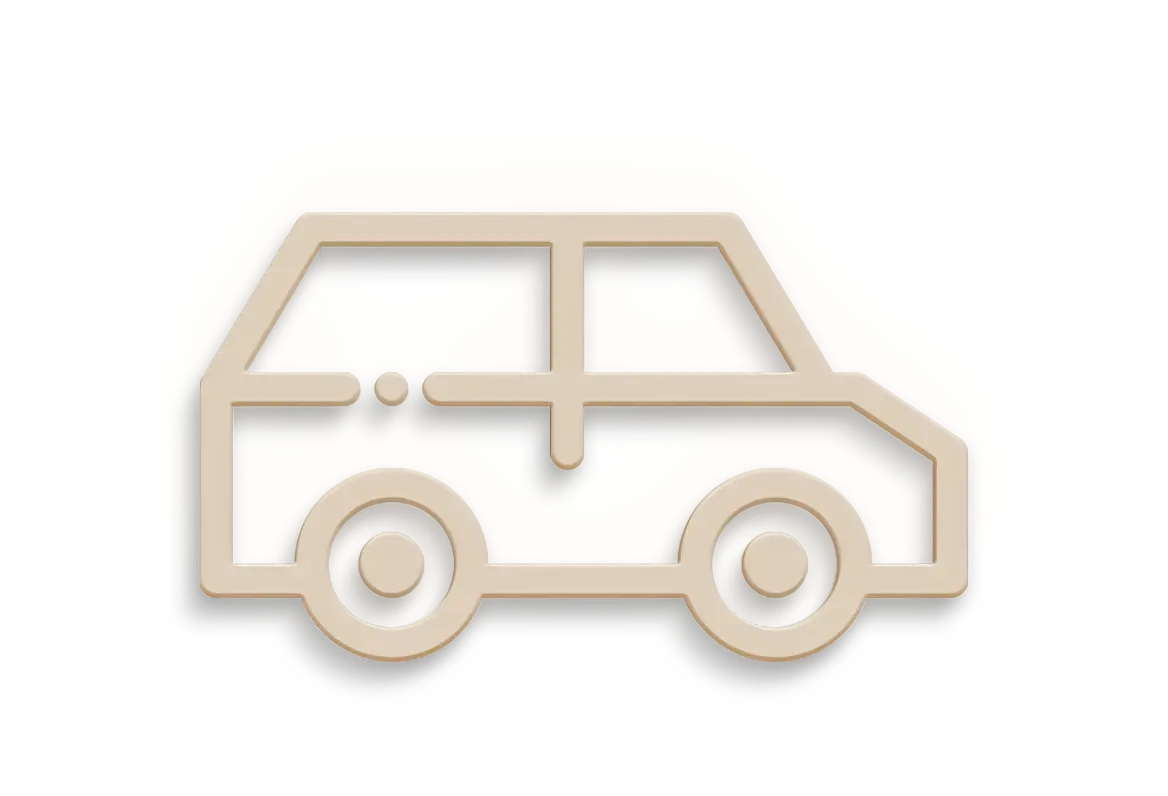 Minimalist Beige Car Design