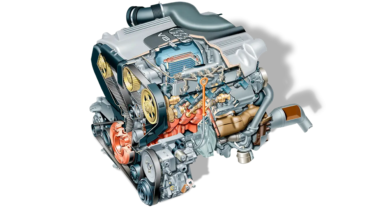 Detailed Car Engine Diagram